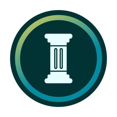 Sütun düz simgesinin vektör illüstrasyonu