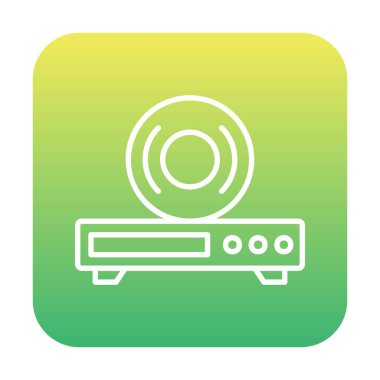 CD çalar simge vektör çizim