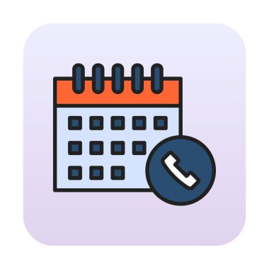 Takvim simgesi, vektör illüstrasyonu basit tasarım