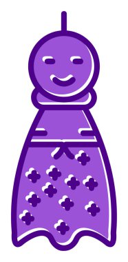 Teru Teru Bozu simgesi, vektör çizimi