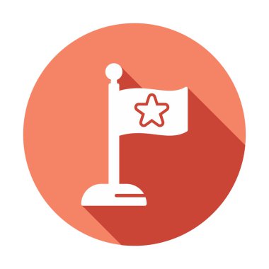 bayrak simgesi, vektör illüstrasyonu basit tasarım