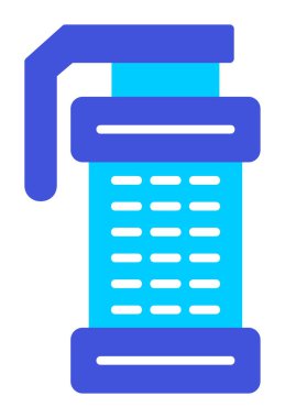 Smoke Grenade web simgesi, vektör illüstrasyonu