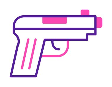 silah simgesi vektör illüstrasyonu