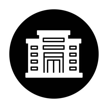 Alışveriş merkezi simgesi. Alışveriş merkezi oluşturma simgesi, vektör illüstrasyonu 