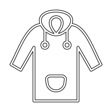 Yağmurluk Web simgesi, vektör illüstrasyonu