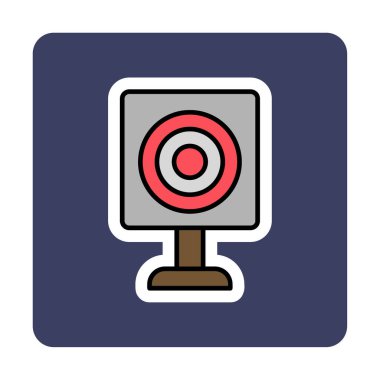 Askeri Hedef ikonu vektör çizimi