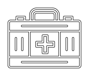 İlk yardım kiti vektör illüstrasyonu