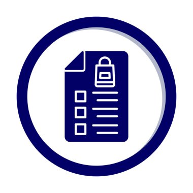 Alışveriş listesi simgesini, illüstrasyon vektör 