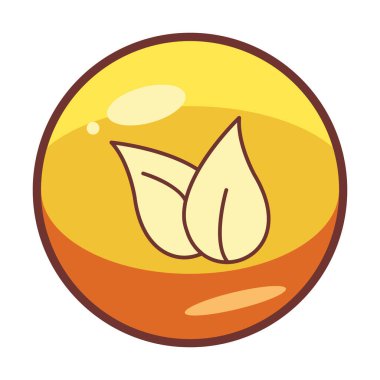 ekoloji sembolü, yaprak simgesi, vektör illüstrasyon grafiği