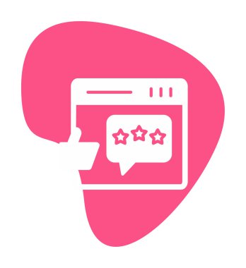 Basit düz geribildirim simgesi vektör illüstrasyon tasarımı