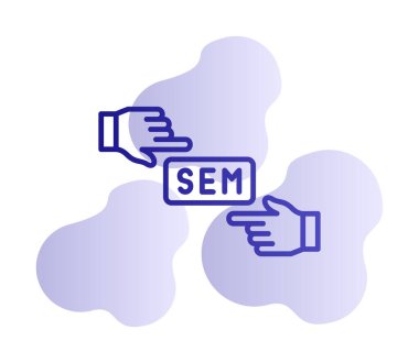 düz Sem simgesi izole kavramı