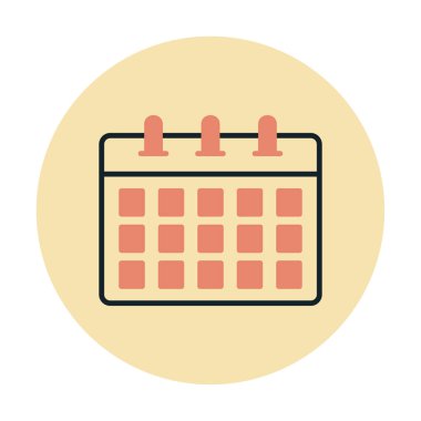 Takvim web simge vektör çizim