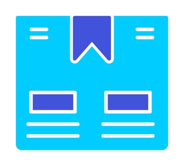 Taşıma Kutusunun vektör illüstrasyonu modern simge                             