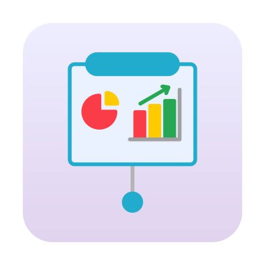 Sunum, iş istatistikleri ve pasta grafik ikonlu veri analizleri. iş analizleri, analizler, istatistikler, pasta grafiği