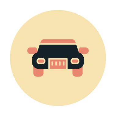 car web icon simple illustration 