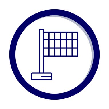 bayrak simgesi, vektör illüstrasyonu basit tasarım