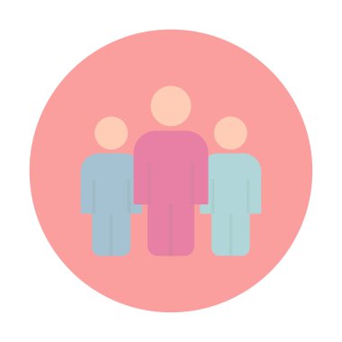 grup insan düz biçim vektör çizimi 