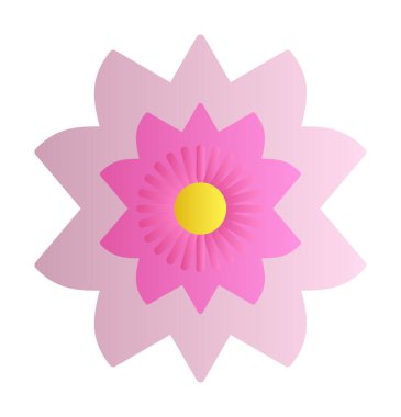 Sakura çiçek simgesi, vektör illüstrasyonu 