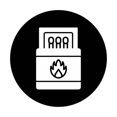 Basit düz kibrit simgesi illüstrasyonu 