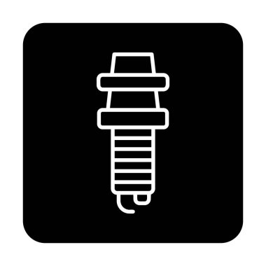 Buji simgesinin vektör illüstrasyonu