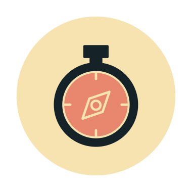 pusula ikon vektör illüstrasyon tasarımı