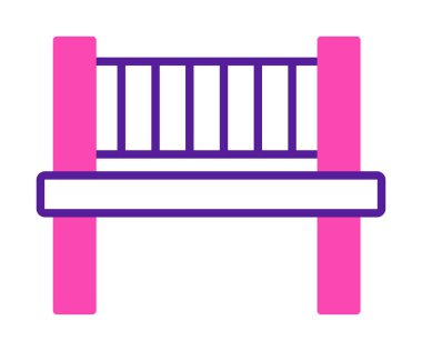 bank simgesi, vektör illüstrasyonu basit tasarım