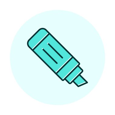 İşaretleyici. Web simgesi basit illüstrasyon                       