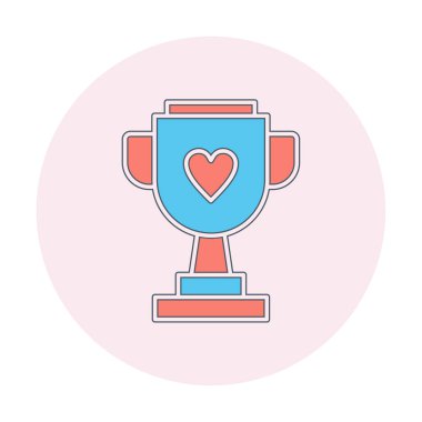 kupa vektör simgesi modern basit tasarım