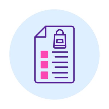 Alışveriş listesi simgesini, illüstrasyon vektör 