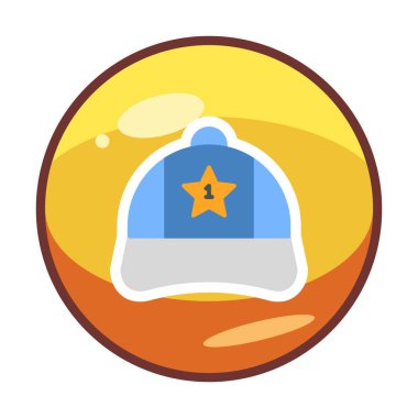 Bir numaralı simge ile kapağın vektör illüstrasyonu 