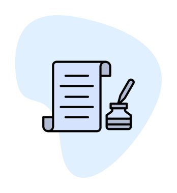 kalem, simge vektörü ile belge