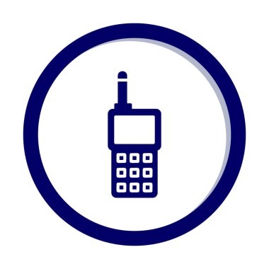 walkie talkie modern ikon vektör çizimi                                