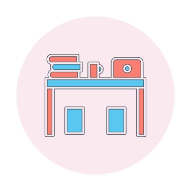 bilgisayar Resepsiyon simge vektör çizim 