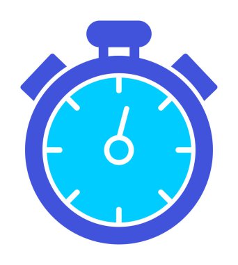 Basit düz kronometre vektör illüstrasyon tasarımı