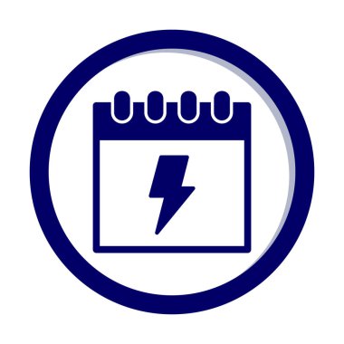 Takvim simgesi, vektör illüstrasyonu basit tasarım