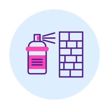 Graffiti web simgesi, vektör illüstrasyonu 