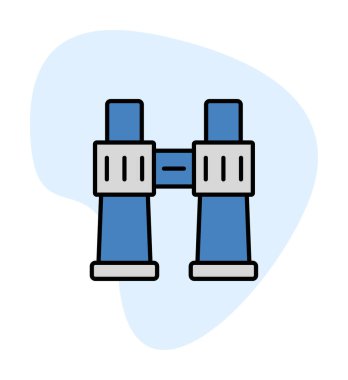 binoküler ikon vektör çizimi