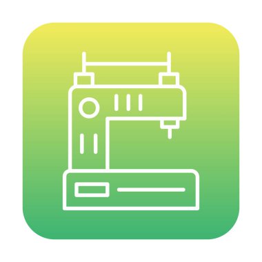 Basit Dikiş Makinesi web vektör simgesi