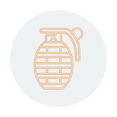 El bombası simgesi, vektör illüstrasyonu