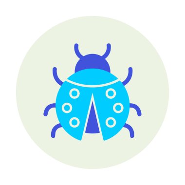  Basit grafik düz uğur böceği vektörü 