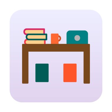 bilgisayar Resepsiyon simge vektör çizim 