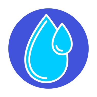 su damlası ağ simgesi, vektör illüstrasyonu 