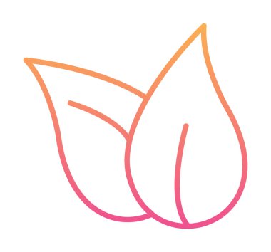 ekoloji sembolü, yaprak simgesi, vektör illüstrasyon grafiği