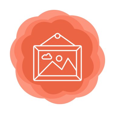 Doğa web simgesi, vektör illüstrasyonu 