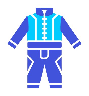 Race Suit web simgesi, vektör illüstrasyonu