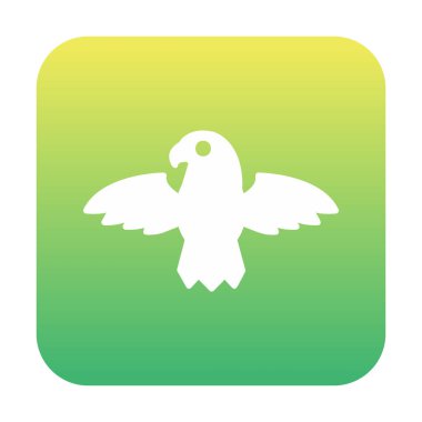 Kartal kuş simgesi, vektör illüstrasyonu  