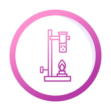 düz Bunsen yazıcı doğrusal simgesi. 