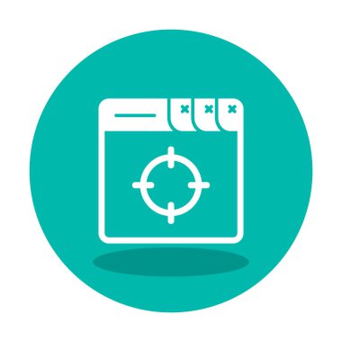 hedef simge, vektör illüstrasyonu basit tasarım