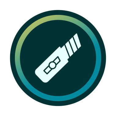 Basit düz kesiciler. Web simgesi illüstrasyonu