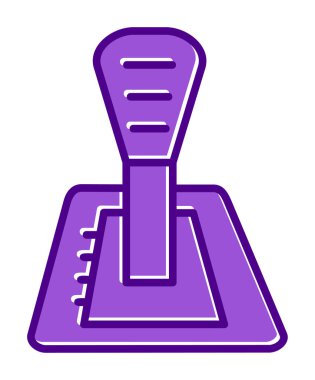 Araba vites kutusu web simgesi, vektör illüstrasyonu